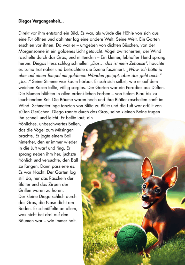 Leseprobe aus 'Diego – Der magische Mondstein': fantasievolle Erzählung über Freundschaft, Mut und eine verborgene Welt